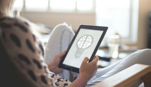 icône du mindset sur une tablette 